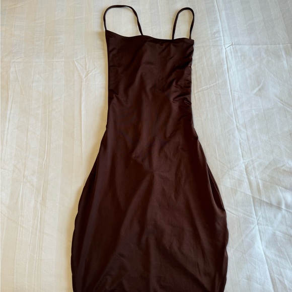 Oh Polly Dresses & Skirts - Oh Polly Chocolate Brown Mini Dress